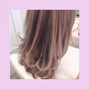 ハイライト☆ラベンダーベージュ(^^)夏Hair