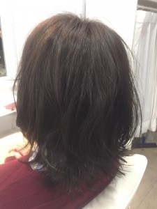 透け感アッシュカラー