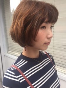 低温デジタルパーマで柔らかショートに♪