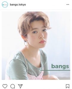 夏ショートヘアbangsインスタに載ってます(#^^#)