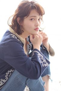 ラフなウェーブ外ハネがポイントに(^^)