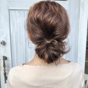 カットの後に簡単ヘアアレンジを(^O^)