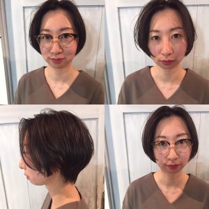 ショートヘア眼鏡とも相性◎