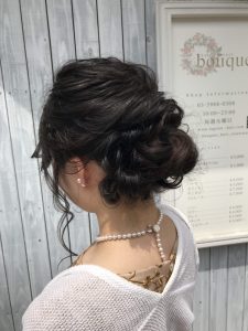 結婚式ヘアアレンジ☆