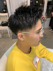 伸ばし途中のヘアデザイン☆