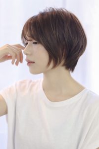 コンパクトショートボブで小顔効果♪♪