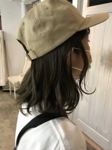 帽子をかぶっても可愛く♪スタイリング♪