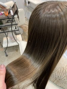 春ヘアにはオリーブカラーオススメです