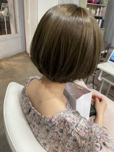 オリーブで赤みを消して柔らかヘアに♪