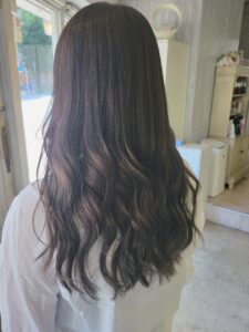 ◇ブリーチの履歴を活かした透明感暗髪カラー◇